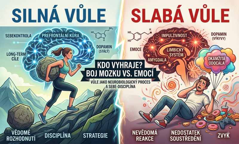 Silná vůle vs. slabá vůle, kdo vyhraje